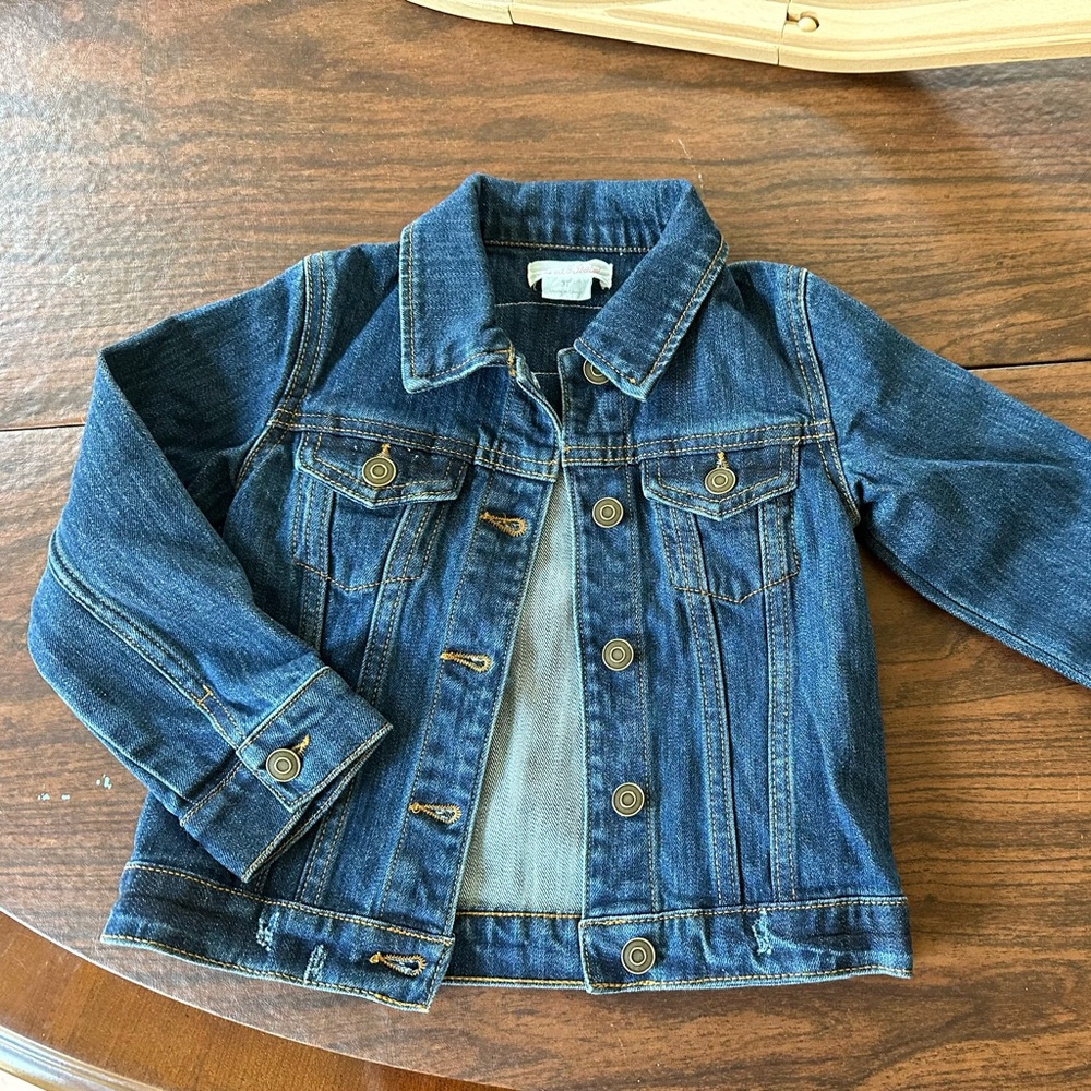 Ingrid and Isabel Jean Jacket with “Babe” on the back